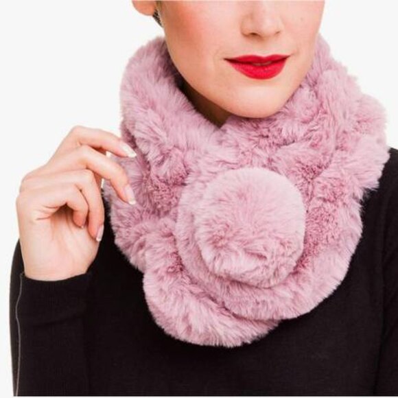 New PINK WINTER COAT, FAUX FURRY MITTENS, GLOVES & SCARF * ALL NEW! - Picture 5 of 11